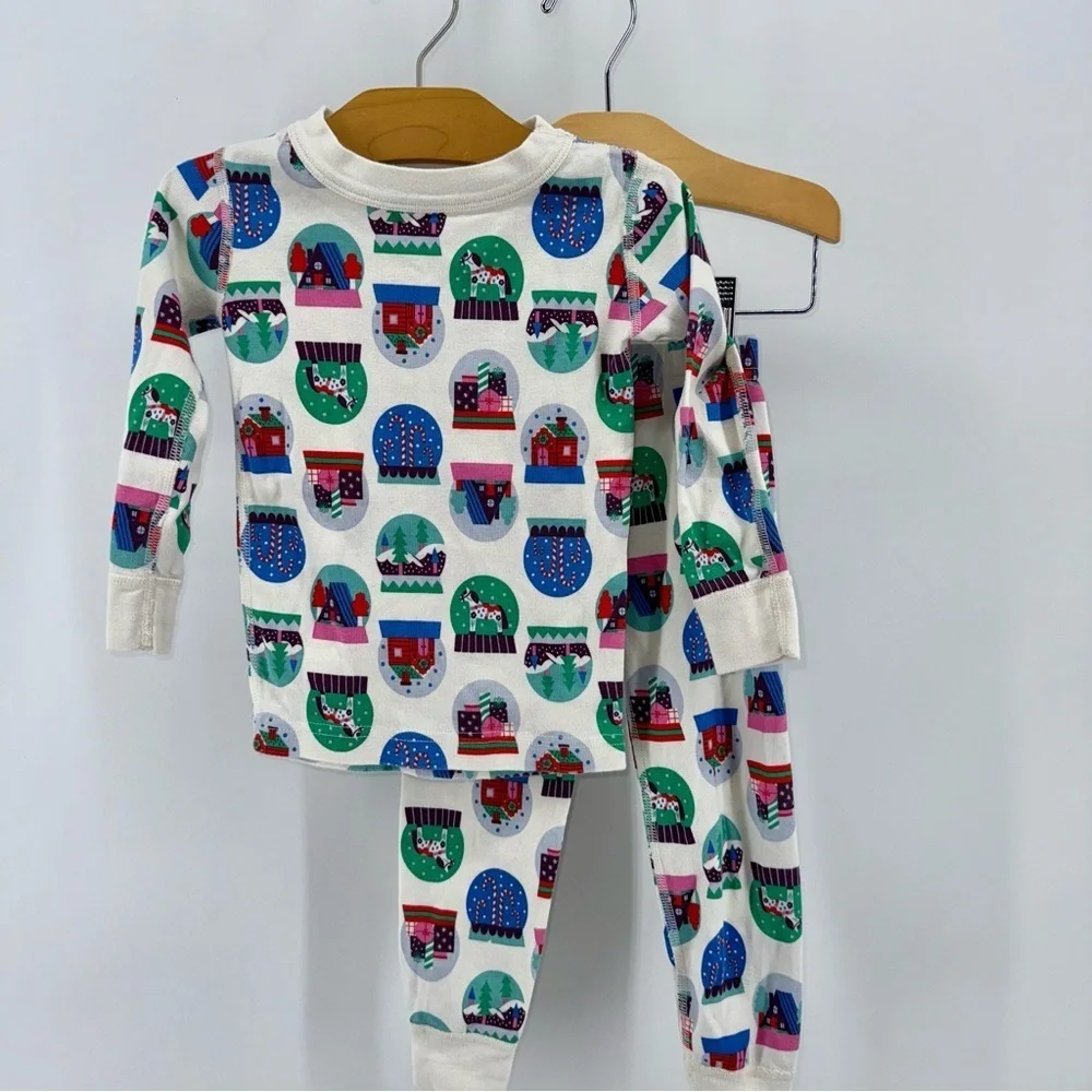 Hanna Andersson Toddler Organic Cotton Christmas Snow Globe Pajama Set